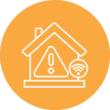 Kablosuz. Web simgesi basit illüstrasyon