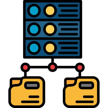 ağ veri paylaşım simgesi - özet biçimi