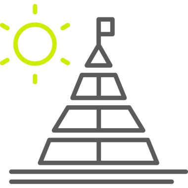 Güneş paneli simgesinin vektör illüstrasyonu