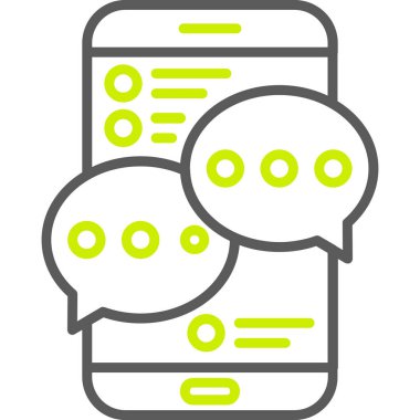 Konuş. Web simgesi basit illüstrasyon