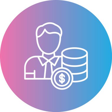 Takım elbiseli bir adamın vektör çizimi