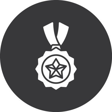 Madalya. Web simgesi basit tasarım