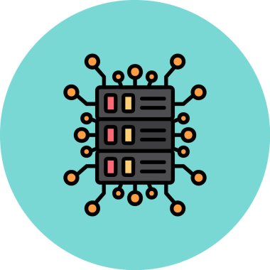 Çip. Web simgesi basit illüstrasyon