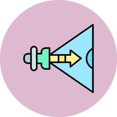 Hedef. Web simgesi basit illüstrasyon