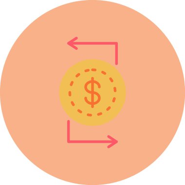 Bozuk para. Web simgesi basit illüstrasyon