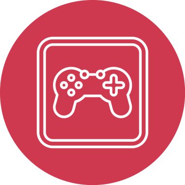 Oyun konsol simgesinin vektör illüstrasyonu