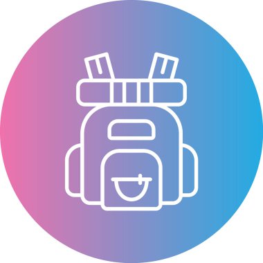 çanta çanta simgesi ana hat biçiminde