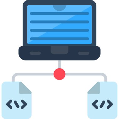 Bilgisayar. Web simgesi basit illüstrasyon