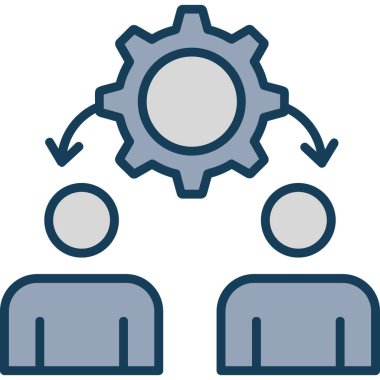 iş takımı simgesi vektör illüstrasyonu