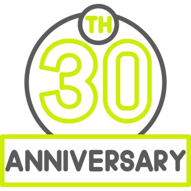 Yıl dönümü amblemleri. Yıl dönümü logosu.