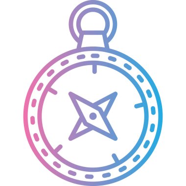 Pusula. Web simgesi basit illüstrasyon