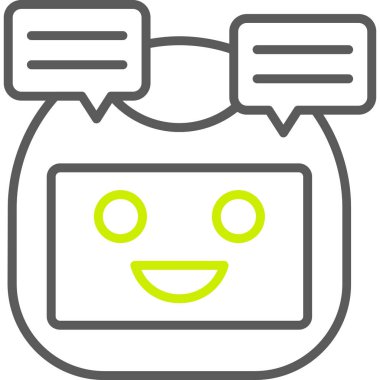 Konuş. Web simgesi basit illüstrasyon