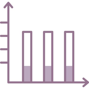 Bar Grafiği. Web simgesi basit illüstrasyon