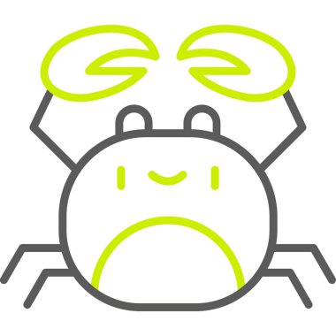 kızgın ikon vektörü. İnce çizgi işareti. izole edilmiş sınır sembolü çizimi