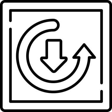 ok simgesi, vektör illüstrasyonu