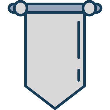 Kalkan. Web simgesi basit illüstrasyon