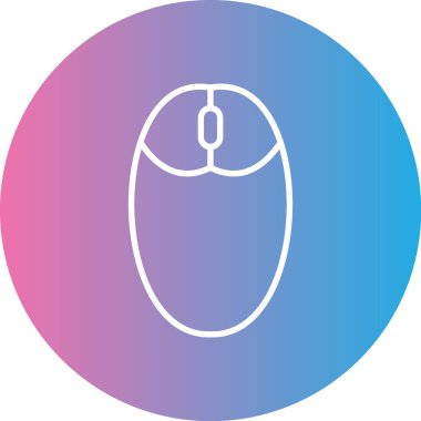 Benzersiz fare simgesi vektör illüstrasyonu