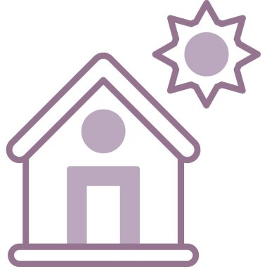 Modern yapı simgesinin vektör illüstrasyonu