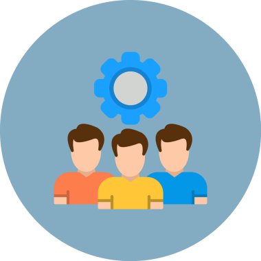 Takım çalışması. Basit illüstrasyon