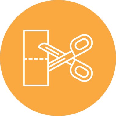 makas simgesi vektör illüstrasyonu