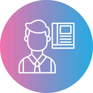 İnsan simgesinin vektör illüstrasyonu