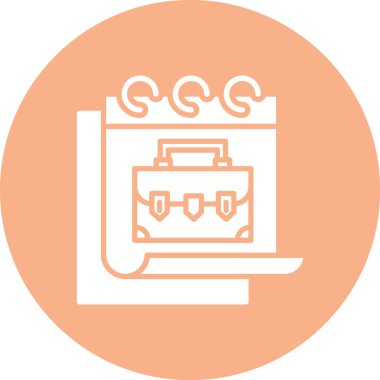 Çanta. Web simgesi basit illüstrasyon