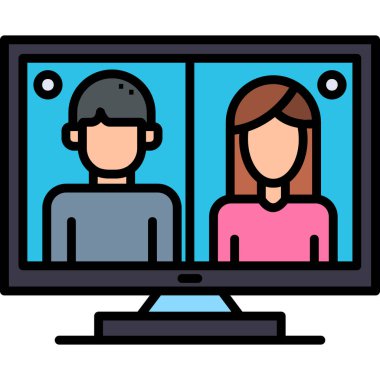 Video çağrısı. Basit resimleme