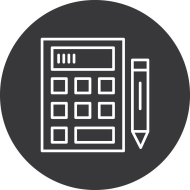 vektör hesap makinesi simgesi, vektör illüstrasyonu