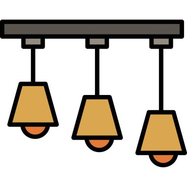 Avize simgesi, vektör çizimi