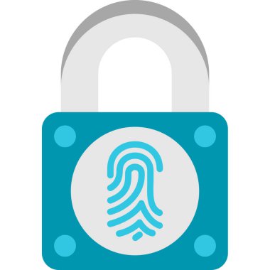 parmak izi simgesi vektörü, illüstrasyon