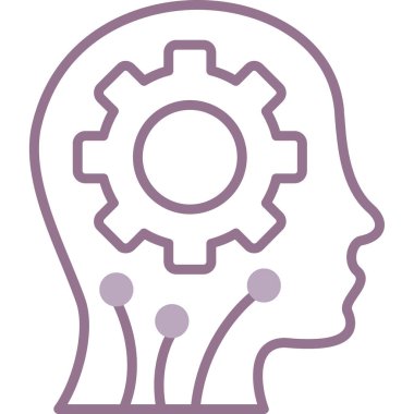 Yaratıcı düşünme vektör simgesi