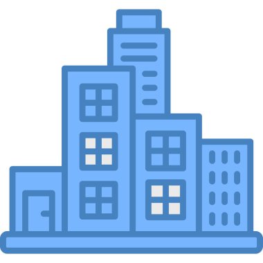 Bina. Web simgesi basit tasarım