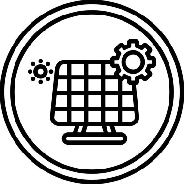 enerji ikonu vektör illüstrasyonu