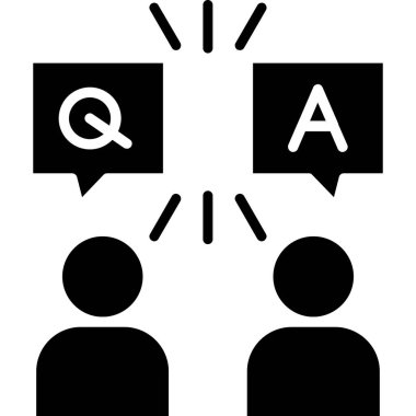 Cevap ver. Web simgesi basit illüstrasyon