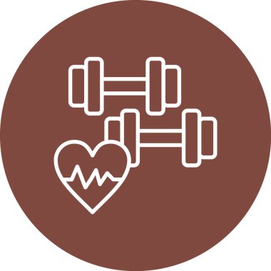 Modern fitness simgesinin vektör illüstrasyonu