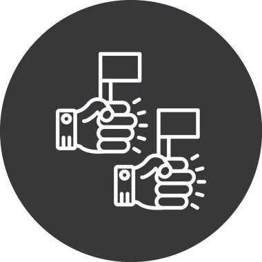 Seo ve pazarlama simgelerinin vektör illüstrasyonu