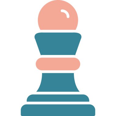 Satranç. Web simgesi basit illüstrasyon