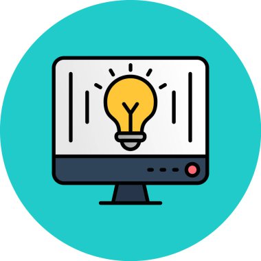 Dizüstü bilgisayar simgesi vektör çizimi