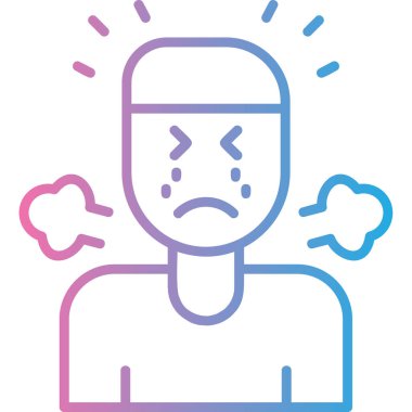 Üzücü. Web simgesi basit illüstrasyon