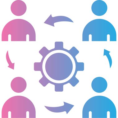 İş adamları. Basit resimleme