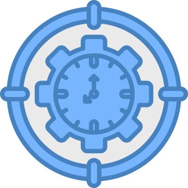 Saat. Web simgesi basit illüstrasyon