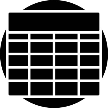 Takvim simgesinin vektör illüstrasyonu