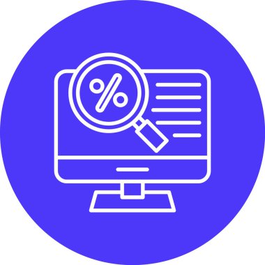 İş ve finans simgesinin vektör illüstrasyonu