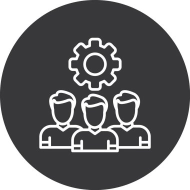 Modern b 'nin vektör illüstrasyonu insanların ikonundan yoksun