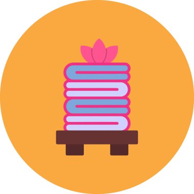 Kitap. Web simgesi basit illüstrasyon