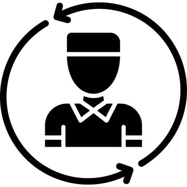 İnsan simgesinin vektör illüstrasyonu