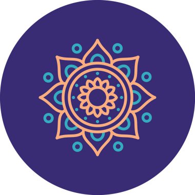 diwali. Hint ikonu. Basit tasarım