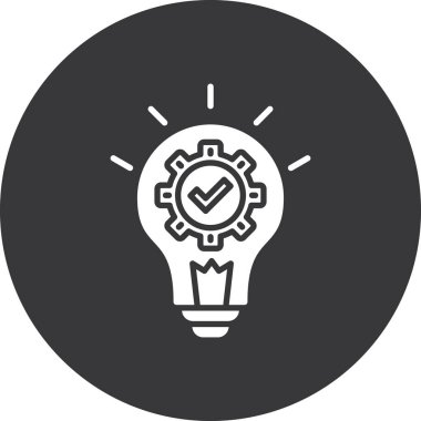 ampul simgesi vektör illüstrasyonu