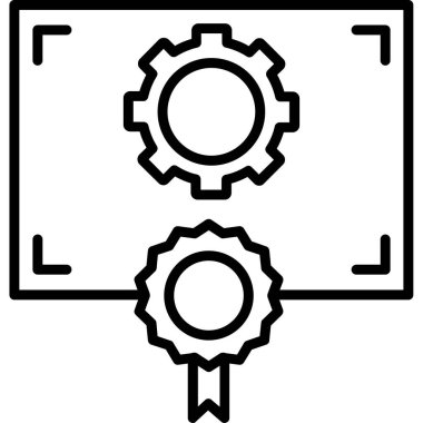 dişli ayarları vektör illüstrasyonu