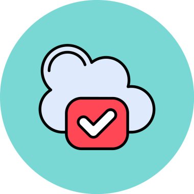 Web, mobil uygulama, web, logo için beyaz arkaplanda izole edilmiş bulut indirme simgesi vektör ilülasyonu.